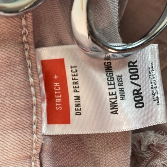 Express High Rise Pink Ankle Leggings - Picture 5 of 6